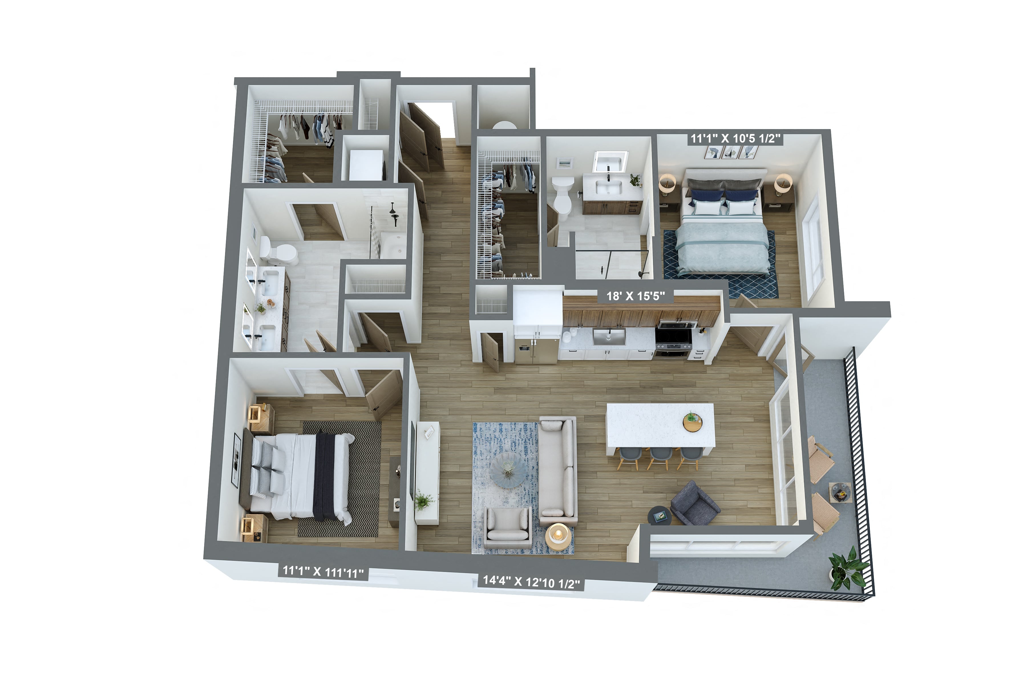 Floor plan layout diagram for B6